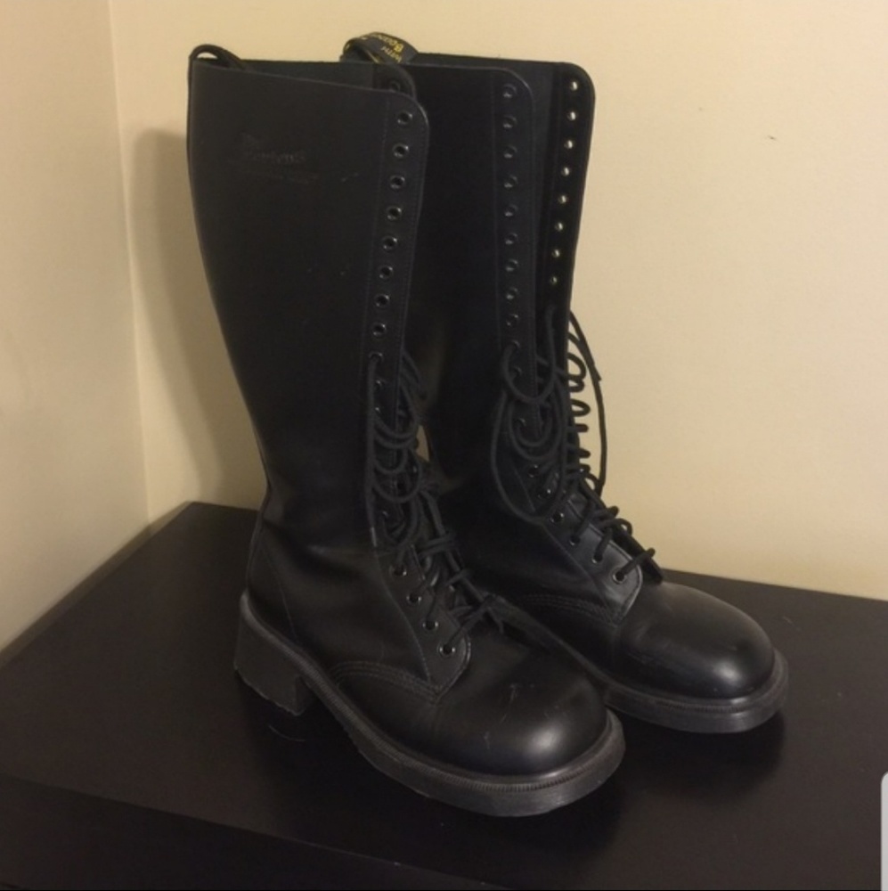 DR. MARTENS knee high combat boots!